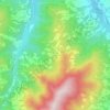 Mapa topográfico Lezzara, altitude, relevo