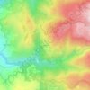 Mapa topográfico Lordelo, altitude, relevo