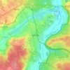 Mapa topográfico Ирпень, altitude, relevo