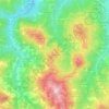Mapa topográfico Bagarello, altitude, relevo