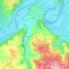 Mapa topográfico Marlan, altitude, relevo