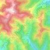Mapa topográfico Le Grupon, altitude, relevo