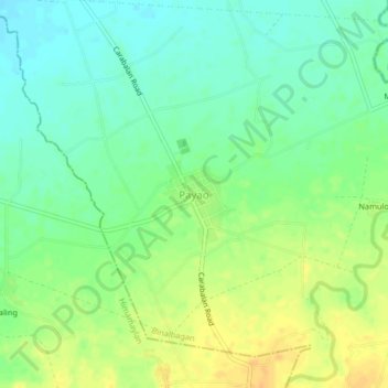 Mapa topográfico Payao, altitude, relevo