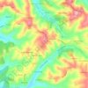 Mapa topográfico Antas, altitude, relevo