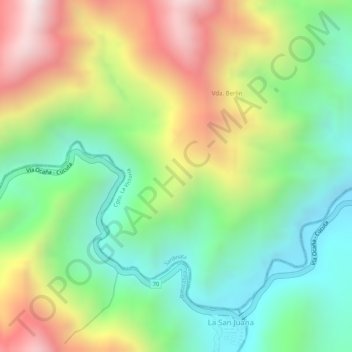 Mapa topográfico Berlin, altitude, relevo