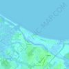Mapa topográfico Lewes Beach, altitude, relevo