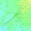 Mapa topográfico Kebonsari, altitude, relevo
