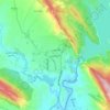 Mapa topográfico دەربەندیخان, altitude, relevo