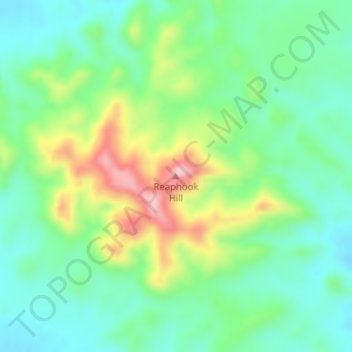 Mapa topográfico Reaphook Hill, altitude, relevo