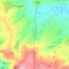 Mapa topográfico Llancloudy, altitude, relevo