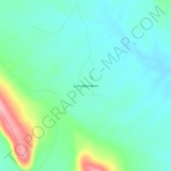 Mapa topográfico Curundundum, altitude, relevo