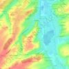 Mapa topográfico Le Rocard, altitude, relevo