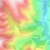 Mapa topográfico Les Potes, altitude, relevo