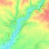 Mapa topográfico Chambron, altitude, relevo