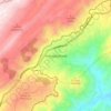 Mapa topográfico Ventaquemada, altitude, relevo