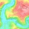 Mapa topográfico Monthérand, altitude, relevo