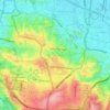 Mapa topográfico Wonotingal, altitude, relevo