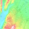 Mapa topográfico إدلب, altitude, relevo