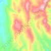 Mapa topográfico Caserio Candelaria, altitude, relevo
