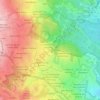 Mapa topográfico Pedregal de Las Ánimas, altitude, relevo