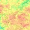 Mapa topográfico Keromnes, altitude, relevo