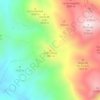 Mapa topográfico La Escucha, altitude, relevo