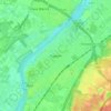 Mapa topográfico Tegelen, altitude, relevo