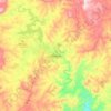 Mapa topográfico Mthatha, altitude, relevo