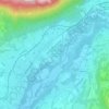 Mapa topográfico San Pietro in Campo, altitude, relevo