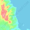 Mapa topográfico Halabangbaybay, altitude, relevo
