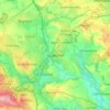 Mapa topográfico Cudworth, altitude, relevo