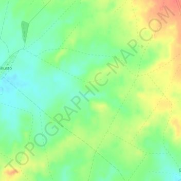 Mapa topográfico Valdez, altitude, relevo