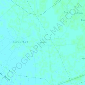 Mapa topográfico Bamal, altitude, relevo