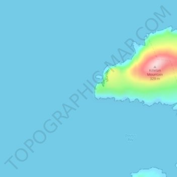 Mapa topográfico Doulus Head, altitude, relevo