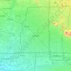Mapa topográfico Glendale, altitude, relevo