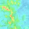 Mapa topográfico Bengkong Indah, altitude, relevo