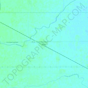 Mapa topográfico Prosper, altitude, relevo
