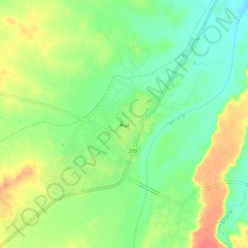 Mapa topográfico Turabah, altitude, relevo