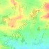Mapa topográfico Barbeau, altitude, relevo