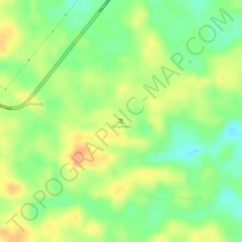 Mapa topográfico Carachupa, altitude, relevo