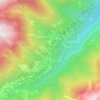 Mapa topográfico Le Chef-lieu, altitude, relevo