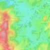 Mapa topográfico Bagnole, altitude, relevo
