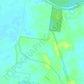 Mapa topográfico Cooroibah, altitude, relevo