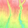 Mapa topográfico Getasan, altitude, relevo