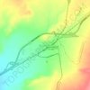 Mapa topográfico Baquedano, altitude, relevo