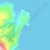 Mapa topográfico Καραβές, altitude, relevo
