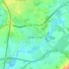 Mapa topográfico London Colney, altitude, relevo
