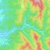 Mapa topográfico Algeriz, altitude, relevo