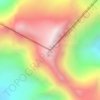 Mapa topográfico Mount Cook, altitude, relevo
