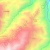 Mapa topográfico Gañil, altitude, relevo